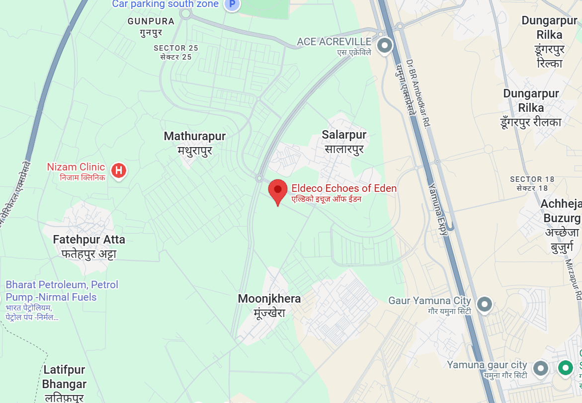 Eldeco Echoes of Eden Location Map