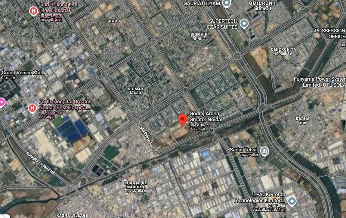 Godrej Arden Location Map