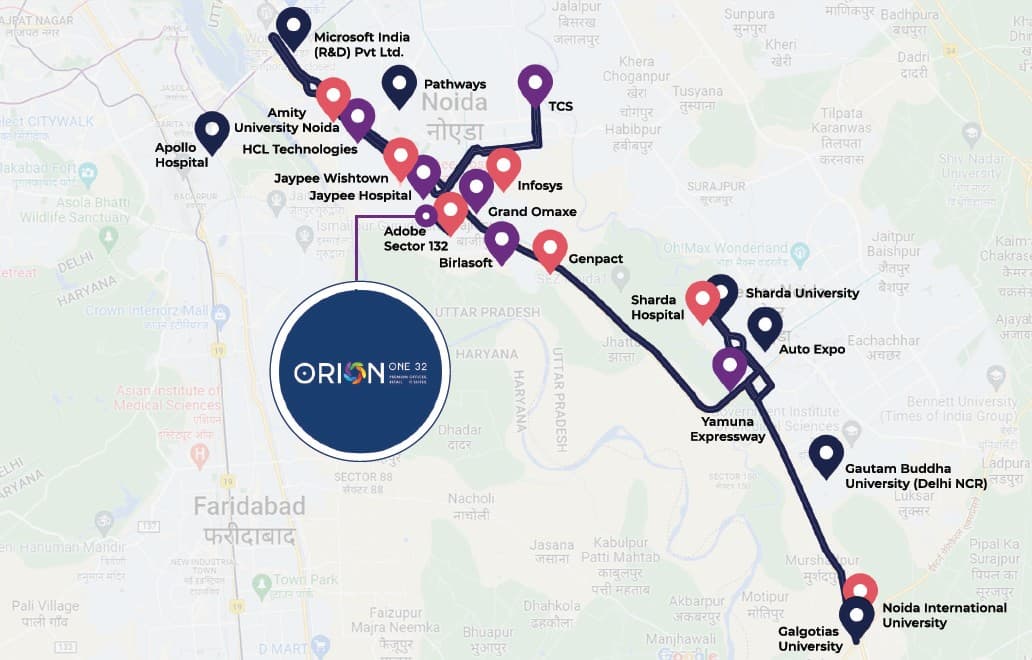 Orion One32 Location Map